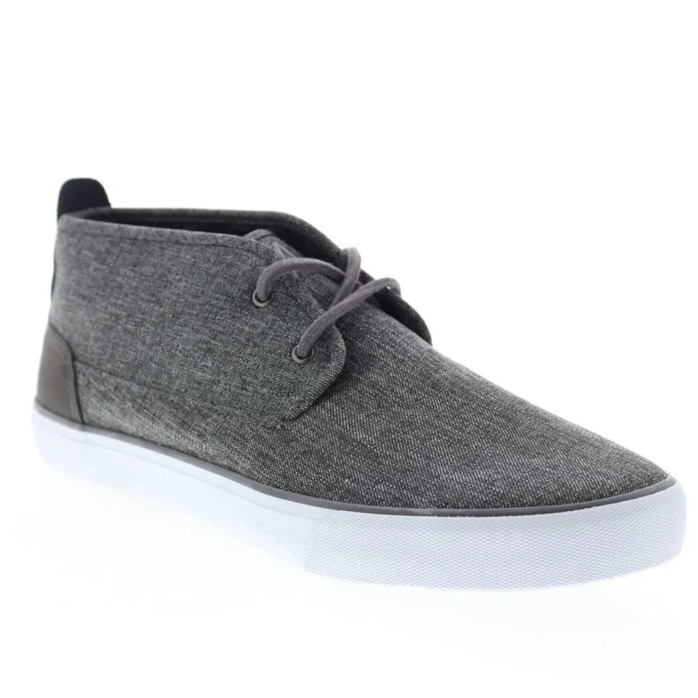 Andrew Marc Reade Textile Chukka Fashion Sneakers Charcoal Mens 10‎